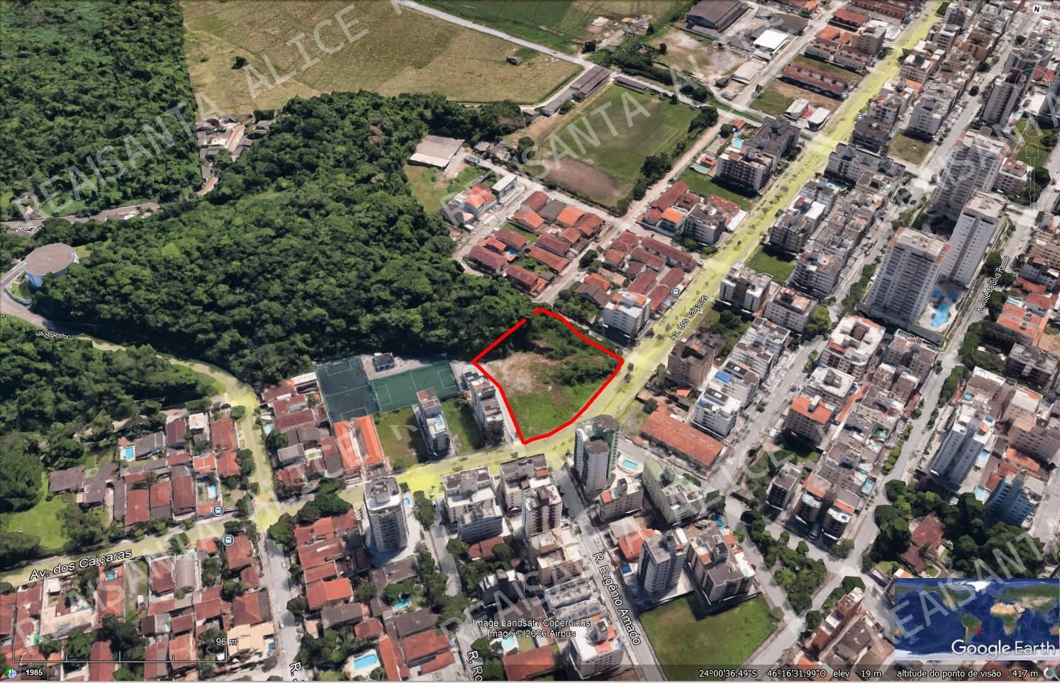 GRANDE ÁREA À VENDA NO GUARUJÁ – 4.227,16 M²